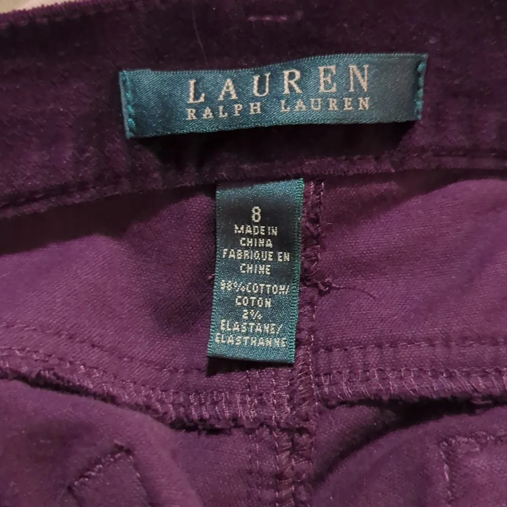 Lauren Ralph Lauren purple velvet pants(31x31) - Picture 5 of 5